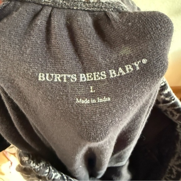 Burt's Bees Baby Organic Cotton Pajama Pants Snowflake Print Size Large - Picture 3 of 5